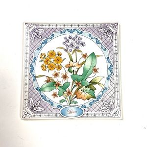Vintage 80s Love Tile